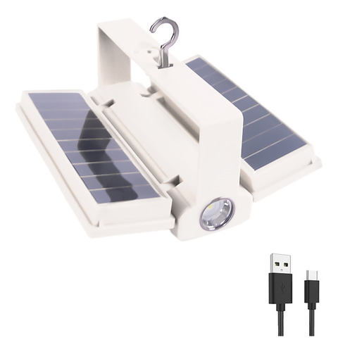 Lámpara Led Plegable Para Acampar Xpe, 1500 Mah, Solar Tipo