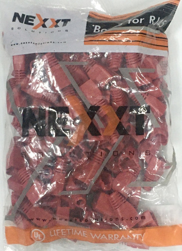 Imagen 2 de 3 de Nexxt Aw103nxt03 Botas Modulares Lszh Para Rj45 - Rojo