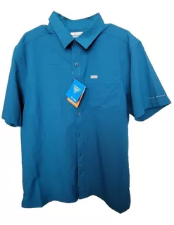 Camisa Columbia Bluefln Winds Camp Hombre Talla M