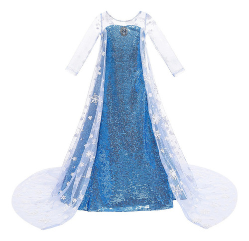 Vestido De Princesa Elsa De Frozen For Niñas