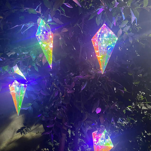 Colgantes De Hielo Con Luces Para Decoración De Árbol De Nav
