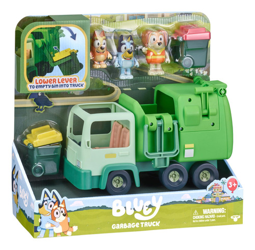 Garbage Truck Bluey Con 2,5 Figuras De Bingo Y Bin Man Con J