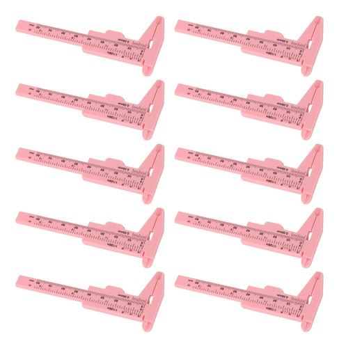 Regla Para Medir Cejas Brow Vernier Caliper, 10 Unidades, 80