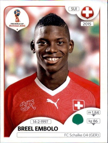 Lámina Album Mundial Rusia 2018 / Breel Embolo #388