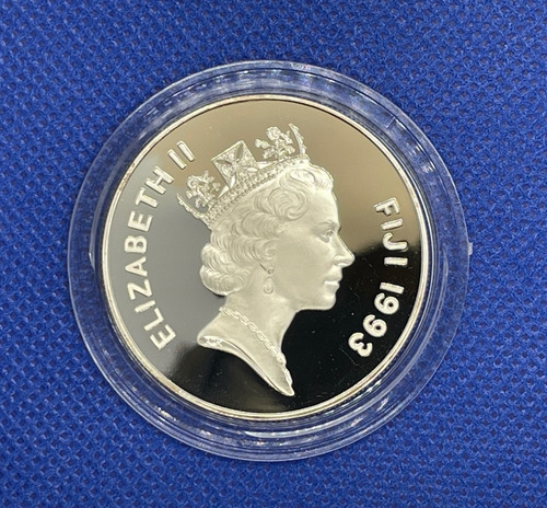 Moneda Mundial Usa 1994 Fiji Acabado Espejo Proof Plata (Usado)