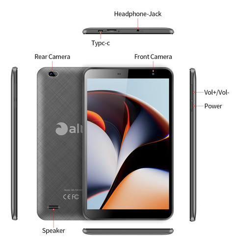 Saiwan Tablet Android 7 Pulgadas, Tablet Portátil 3g Lte, Wi