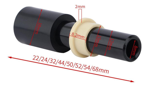 Reemplazo De Montaje De Tubo De Montaje Trasero 22 Mm X 8 Mm