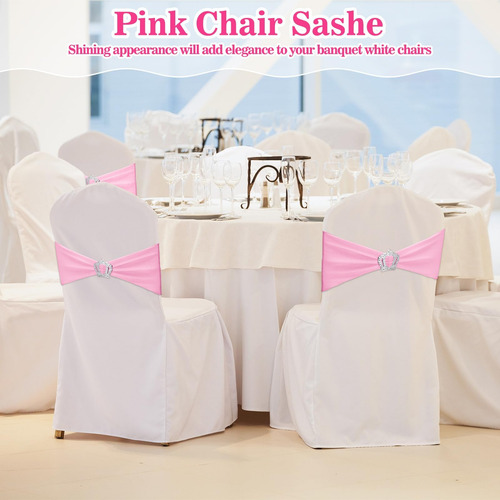 Cinnvoice 150 Pcs Sillas Spandex Fajas De Silla Elástica Cub