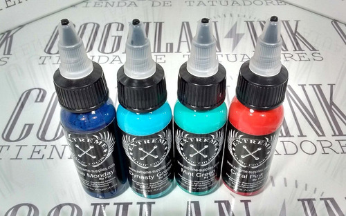 Imagen 2 de 5 de Tinta Tattoo Extreme Gama Color Nº6 X 1oz Tatuajes Tatuar