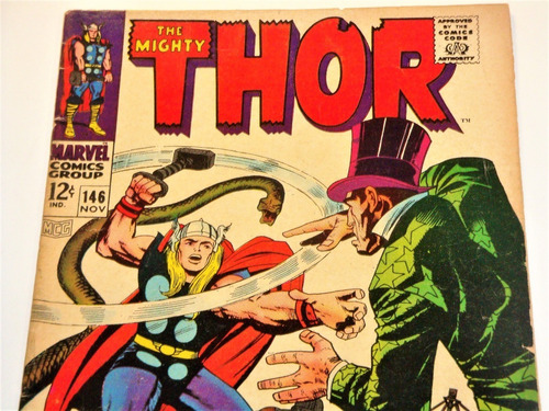 Thor #146- Key Issue- Origen De Los Inhumanos- 1967¡ (Usado)