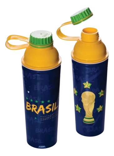Garrafa Vip 660 Ml Tampa Rosca Fixa Copa Do Mundo Plasutil