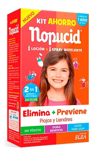 Imagen 1 de 1 de Nopucid Kit Ahorro: Locion + Spray Repelente