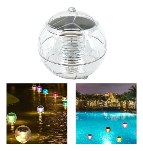 / Luces De Piscina Flotante Globo Led Solar Colorido Spa