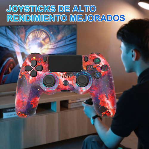 2 Mandos Inalámbricos Compatibles Con Consola De Juegos Y Pc Color Rojo