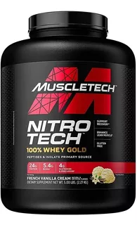 Nitro Tech 100% Whey Gold 5lb 2.27kg Importado - Muscletech