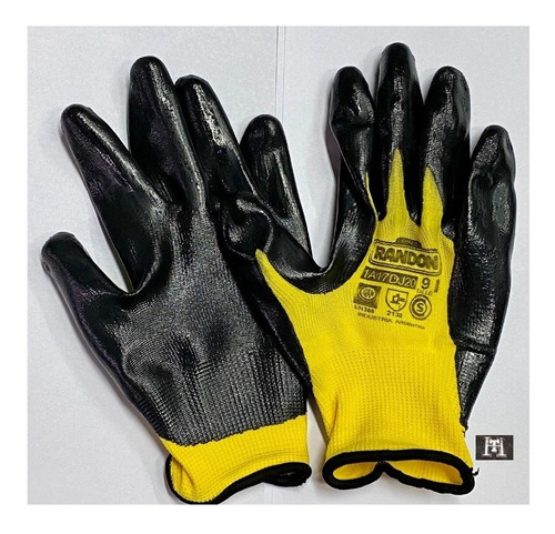 Guante Nitrilo Bañado Mecano Certificado Randon Ideal Taller