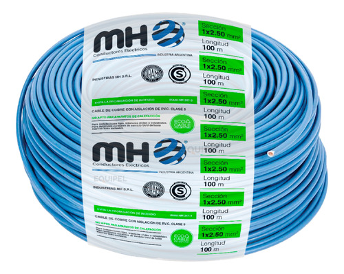 Cable Unipolar 2.5 Mm² Mh - Rollo X 100mts Normalizado