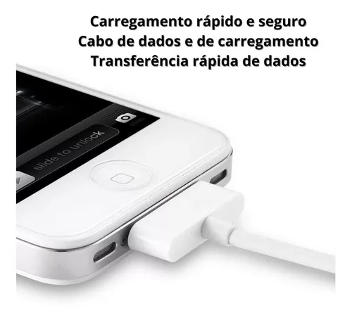 Cabo Carregador Dados USB Empório Compatível com iPhone iPad