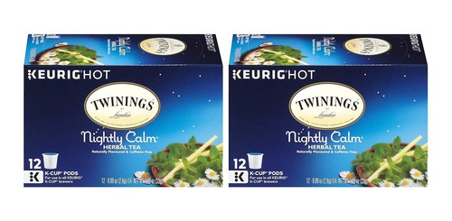 Twinings Noche En Calma K-cup, 12 Count (paquete De 2)