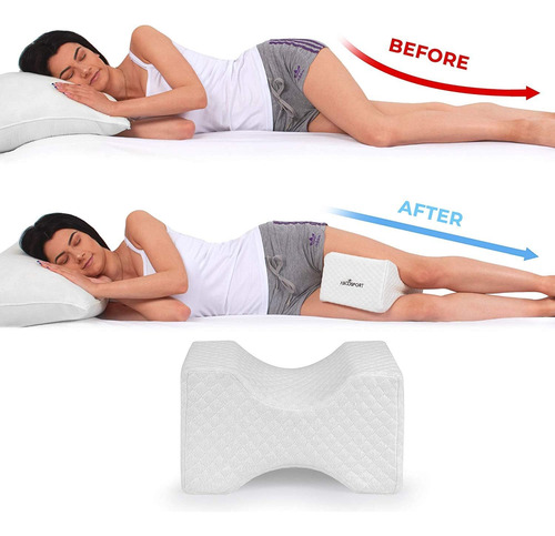 Abco Tech Almohada De Espuma Viscoelástica Para Rodillas Con