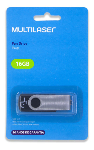 Imagem 3 de 5 de 15 Pen Drive Twist 16gb Usb Multilaser - 15 Cartelas