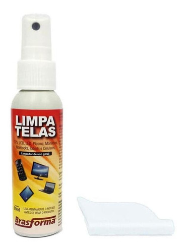 Kit Limpa Telas Brasforma Alt0.2 60ml Com Flanela