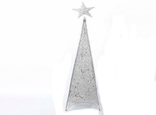 Arbol Piramide Iluminada Luz Led Metal 210 Cm Navidad Pascua