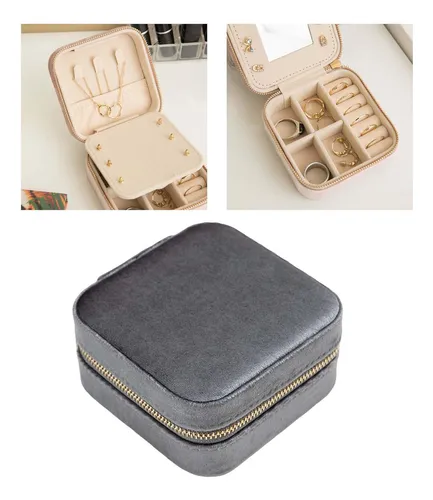 Joyero De Viaje Con Divisores Organizador De Joyas Viaje