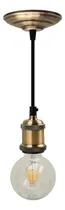 Comprar Colgante Portalamparas Y Floron Vintage Con 1m Cable Textil