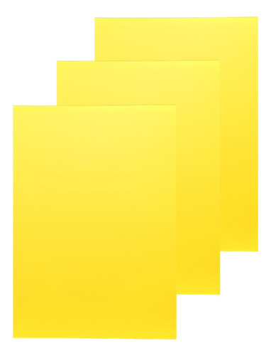 Papel Offset A4 Liso Amarelo 180g 50 Folhas Premium Pro