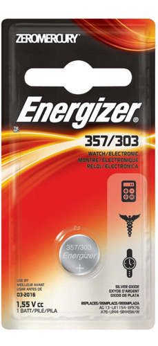 Energizer 357bpz3 Bateria F Reloj Calculadora 1.5 V Pk Rojo
