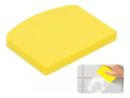 Kit 2 Espátula Eva Borracha Aplicador P/rejunte Piso Azulejo