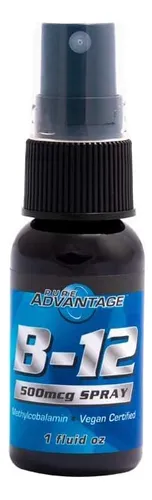 Pure Advantage Spray Líquido De Metilcobalamina De Vitamina B12, 1 Fl. Oz.