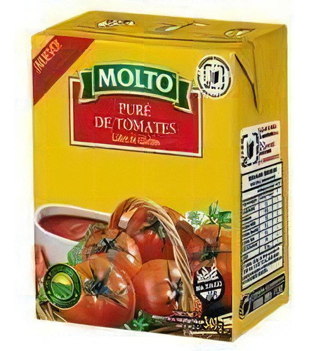 Pack X 12 Unid. Pure Tetrrecart 340 Gr Molto Pure De Tomat