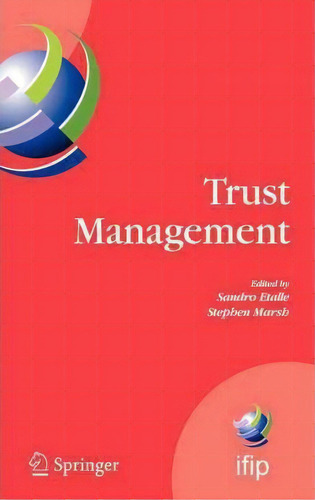 Trust Management, De Sandro Etalle. Editorial Springer Verlag New York Inc, Tapa Dura En Inglés