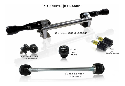 Kit Slider Tampas Procton Racing Suzuki Gsx 650 F Gsx650f