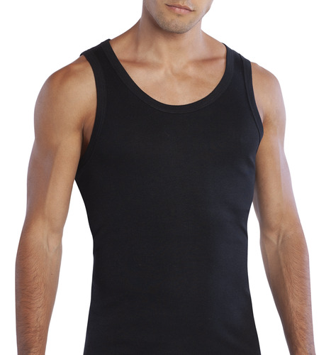 Camiseta Algodón Musculosa Negro