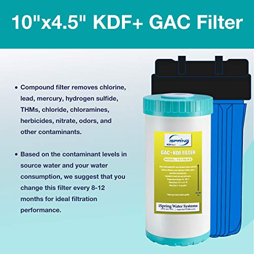 Filtro Agua Premium Gac Y Kdf Ispring Fg15b-ks - Modelo