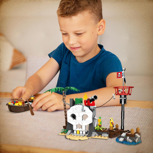 Wvinvw Treasure Island - Juego De Construcción De Piratas Co