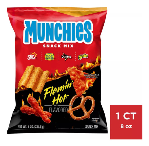 2 Pack Munchies Snack Mix Flamin Hot Y Cheese 226g