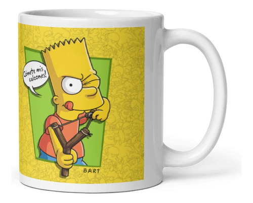 Taza Flork Comete Mis Calzones Bart Orca Ceramica 