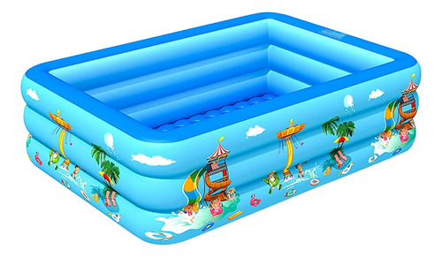 Piscina Inflable Rectangular Niños Piscina D Jardín Infantil