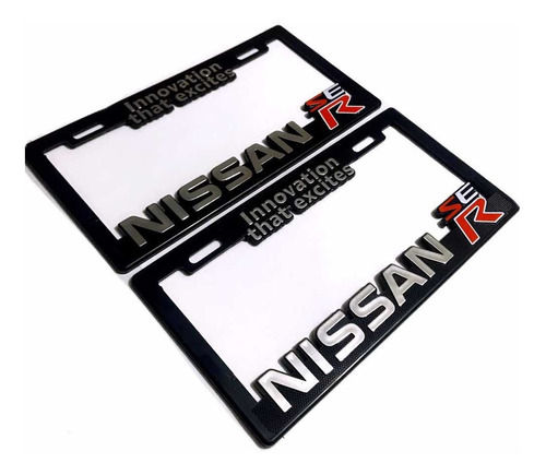 Par (2) Portaplacas Nissan Se- R Sentra Kicks Xtrail Máxima