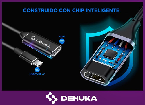 Adaptador Compatible Macbook Pro Usb C A Hdmi 4k