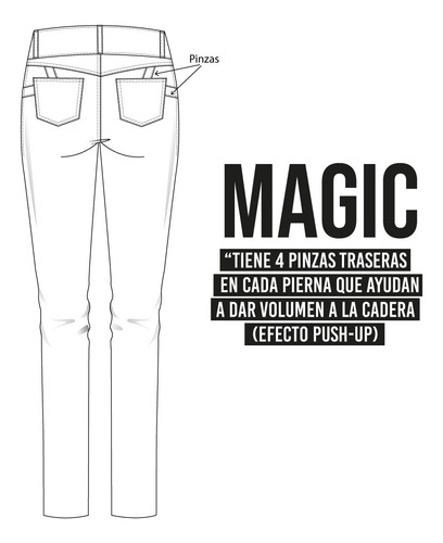 Pantalón Britos Jeans Mujer Skinny Azul 019432