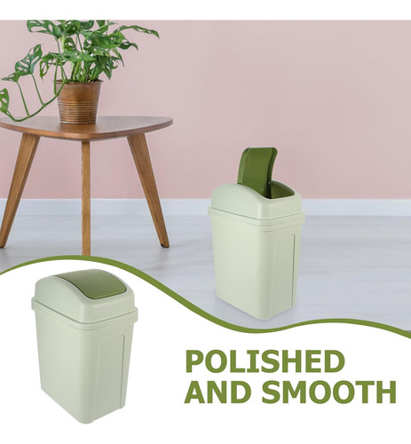 Contenedor De Basura Pequeño Con Soporte De Plástico
