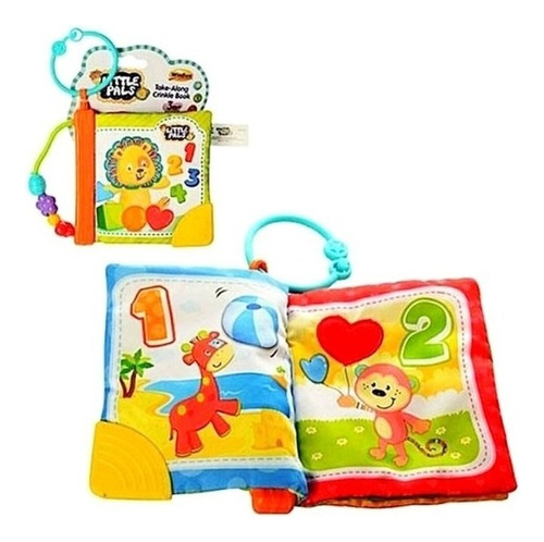 Libro De Tela Mordillo Sonajero Winfun Little Pals 000176