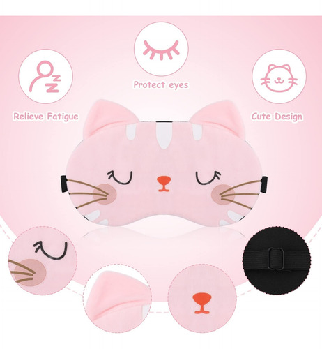 Set De Antifaz Para Dormir Para Niños De 3 Piezas.