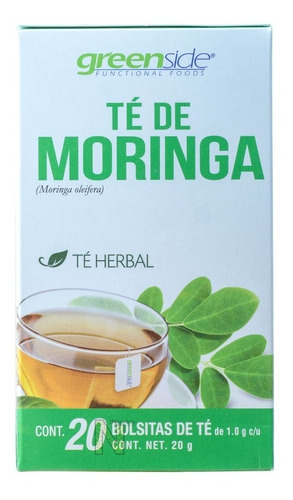 Imagen 3 de 3 de Te Moringa (20 Bolsitas) Greenside