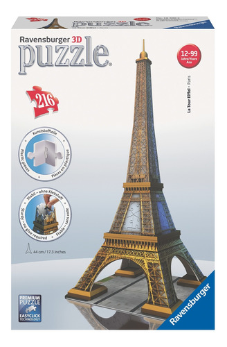 Quebra-cabeça 3D Torre Eiffel Ravensburger
